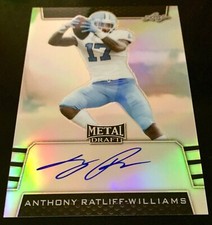 2019 Metal Draft Anthony Ratliff-Williams Autograph Refractor RC North Carolina