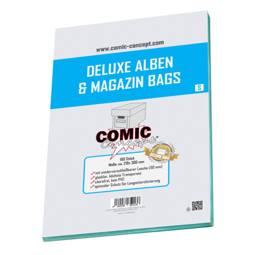 Comic Concept Deluxe Alben & Magazin Bags S (218 x 300 mm) mit Lasche - Bild 1 von 1