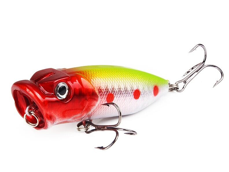 5PCS Topwater Poppers Fishing Lures Floating Bait Artificial Trolling Swimbaits - Image 4