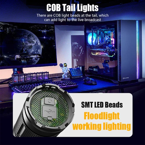 Multi-color 4 LED Photography Ambient Flashlight Zoomable Photo Video Fill Light - Picture 11 of 17