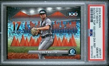 2024 Colt Keith Bowman Chrome Top 100 MINI DIAMOND 💎 /150 #BTP17 PSA 10 POP 1