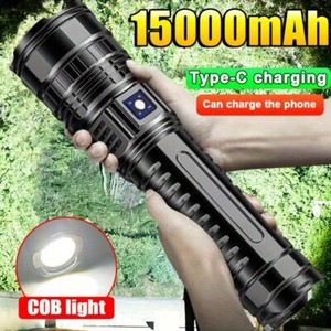1000000LM White Laser LED Flashlight Zoom Rechargeable Tactical Torch Waterproof