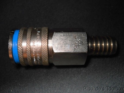 Used CEJN Skovde Series 430 Pneumatic 1/2" Barb Hose Coupling, 10-430-1005 - Picture 3 of 4