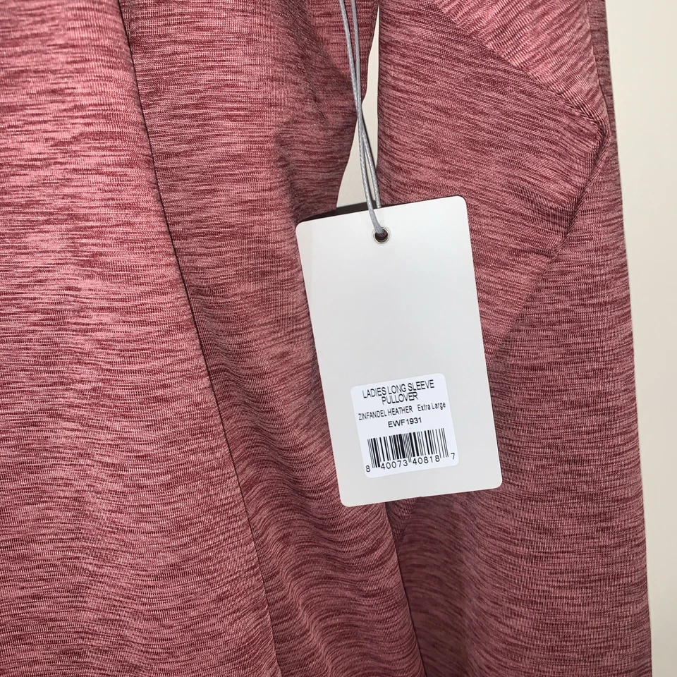 Etonic Shirt Womens XL Pink High Neck Pockets Breathable Athleisure Golf Tennis - Image 3 of 4