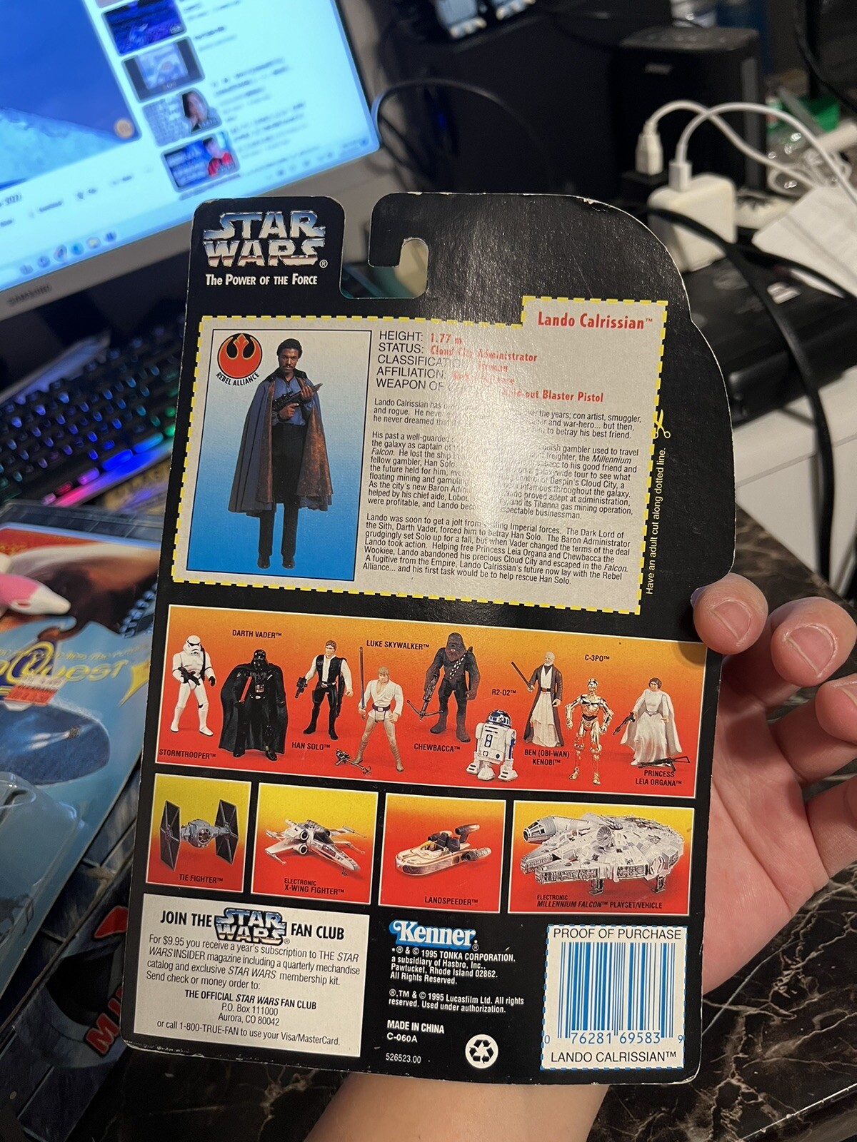 Awesome Toys From the 80's Lando Calrissian (Skiff Guard Disguise) was first released in 1983 for the Return of the Jedi toys by Kenner in wave 1 on the 65A cardbacks. This