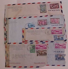 DOMINICAN REPUBLIC  6 CENSORED COVERS MOSTLY TO USA