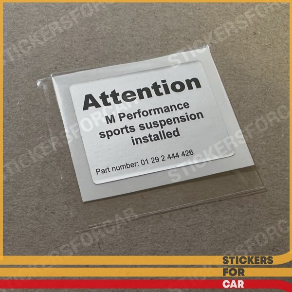 BMW Attention M Performance Sports 01292444426 | eBay 