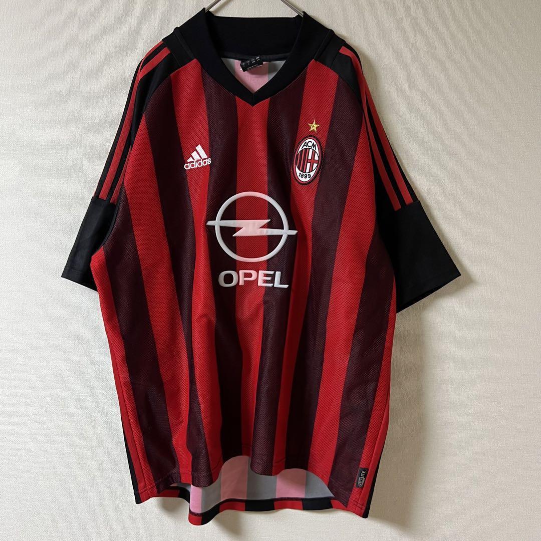 AC Milan 01/02 Shevchenko #7 Jersey Adidas US L Red Black Vintage