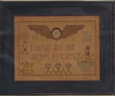 Exemplars from the Heart "Valentine Angel Sampler" Pattern