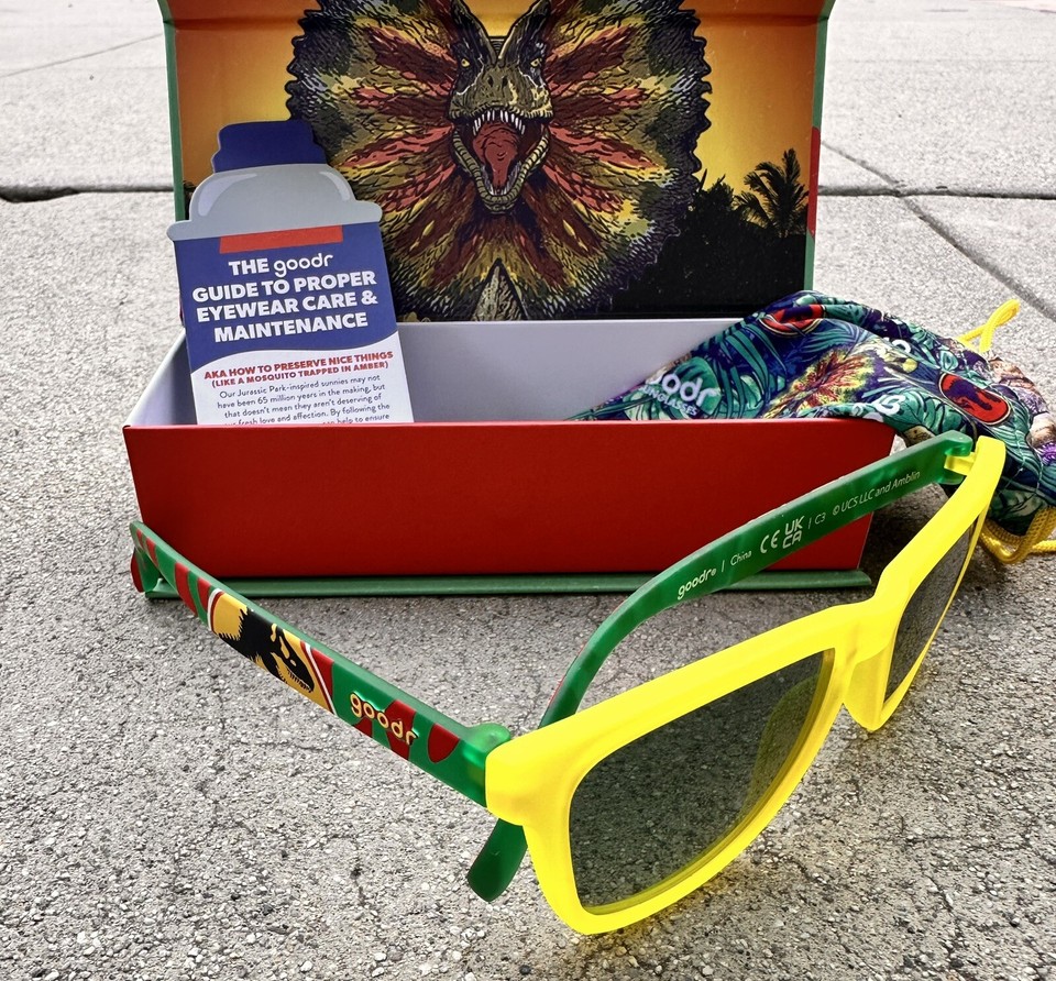 Jurassic Park goodr sunglasses Polarized World Dominion Isla Nublar