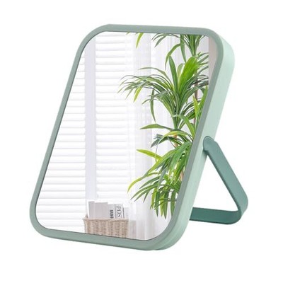 Tabletop Vanity Makeup Mirror, Small Hanging Travel Mirror, Macaron Green