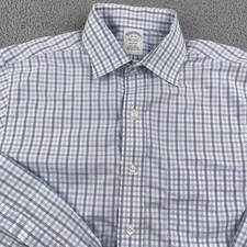 Brooks Brothers Shirt Mens 15 33 Regent Dress Non Iron Supima Wrinkle Free