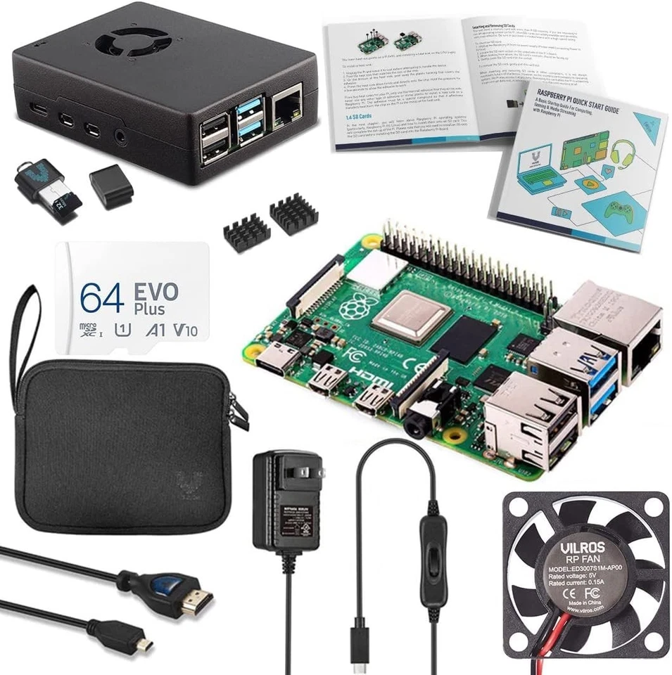 Portable Raspberry Pi 4 Complete Starter Kit - Aluminum Case & Cooling Solutions - Image 3 of 4
