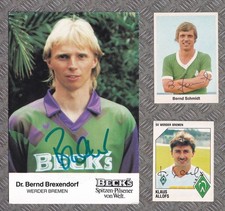 Werder Bremen  ... 15 Autogramme ehemaliger S...