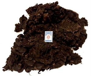 Giant Lot 2 Pounds Black Hogget Wool Soft Washed Natural Spinning Fiber (B16)