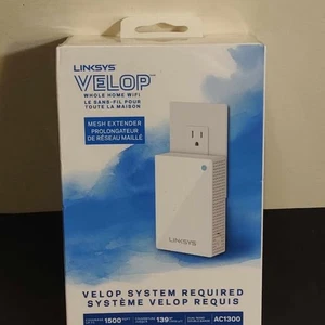 Linksys Velop WHW0101P AC1300 Boutonnage enfichable WiFi Range Extender (nouveau dans la boîte)