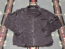 Julianna Rae Pure Silk Shirt Long Sleeve Button Down Purple Size S Womens T39