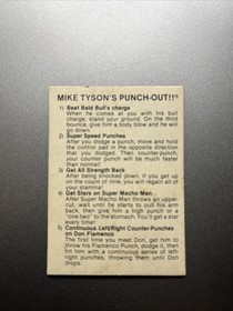 1988 Little Mac Mike Tyson Punch Out Nintendo Motion 3D Lenticular Card NES 