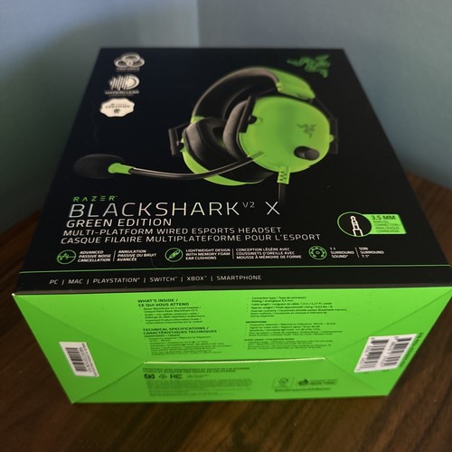 Razer BlackShark V2 X RZ04-0324 Green Multi Platform Wired Gaming Headset - Picture 5 of 5