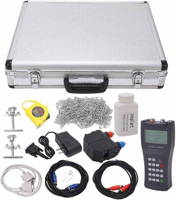 TDS-100H Handheld Ultrasonic Flow Meter NEW WITH CASE FULL KIT! RS232 100H
