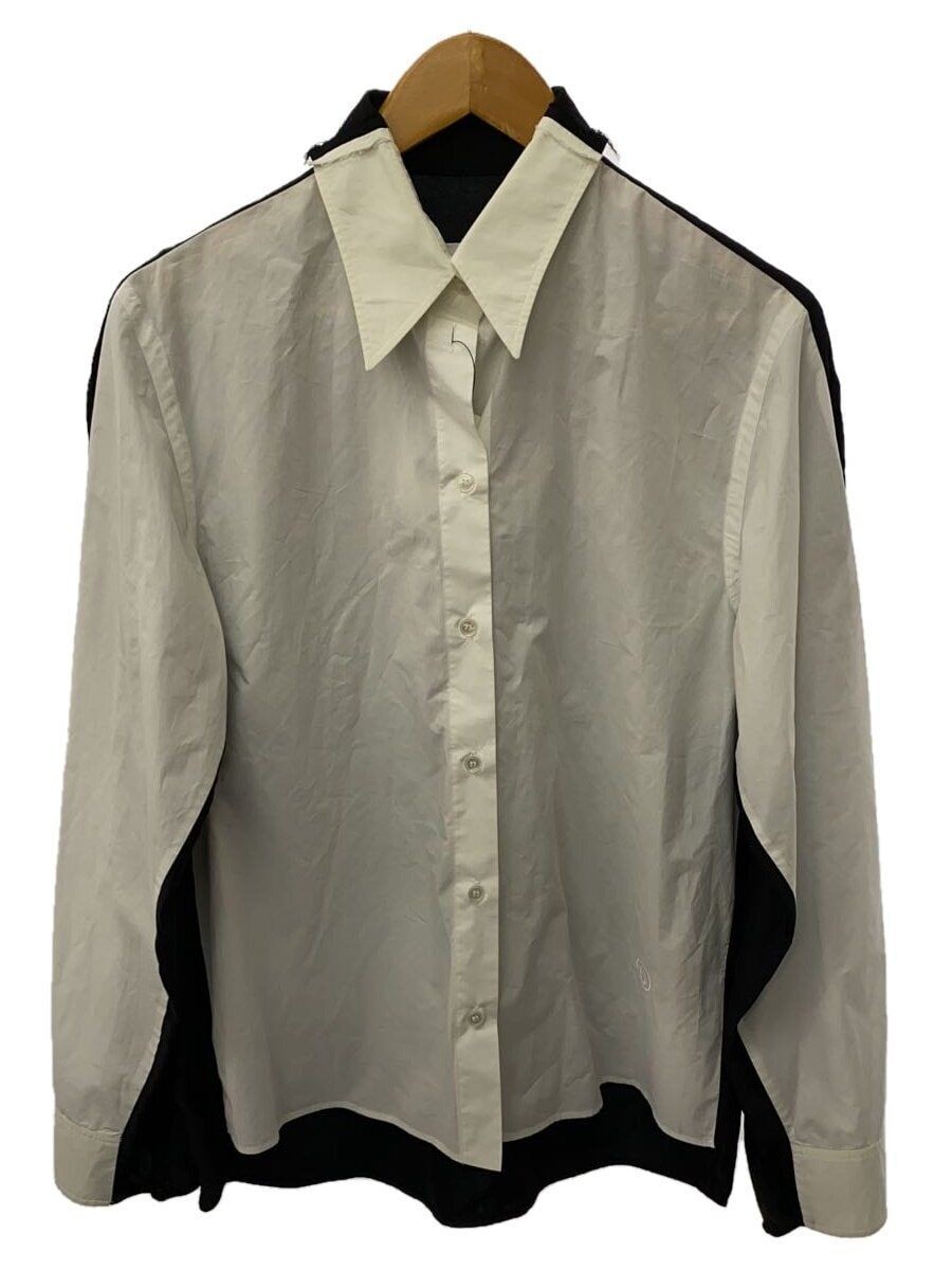 Camicia MM6 altra manica lunga 40 cotone bianco tinta unita S62DL0041 usata