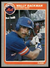 1985 Fleer #72 Wally Backman NRMT+