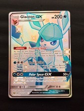 Pokémon TCG Glaceon GX SV55/SV94 Hidden Fates Shiny Vault Full Art Holo Rare