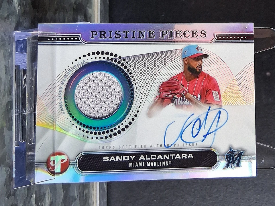 #PPAR-SA Sandy Alcantara 2024 Topps Pristine - Pristine Pieces Autograph Relics - Image 2 of 3