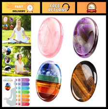 4 Pcs Thumb Worry Stones for Anxiety Relief - Natural