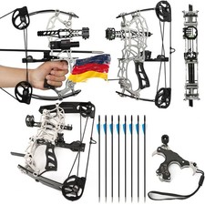 Juego de caza 15-32lbs arco compuesto ajustable rodillo de aluminio eje corto adulto