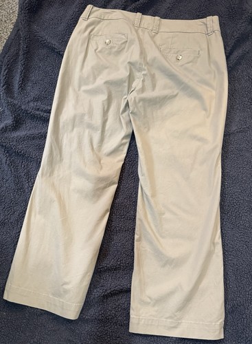 Eddie Bauer Blakely Fit Bootcut Chino Pants Women’s SZ 16 Petite Beige See Pics - Picture 19 of 21