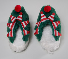 Vivitar KIDS Plush Elf Slippers S/M Cozy Christmas Holiday Novelty Soft Indoor