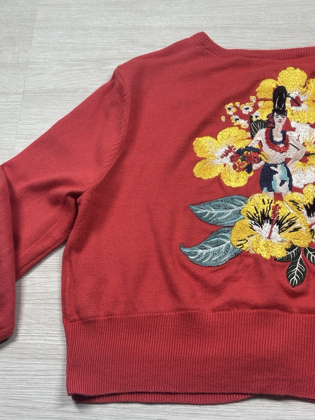 Fred Perry Amy Winehouse Red Cardigan Size 12 Pre Owned Good Condition image 10