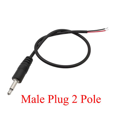 1/2/3/5Pcs 3.5Mm Audio Cable Connector 2 3 4 Pole Mono Stereo Male Plug Female J
