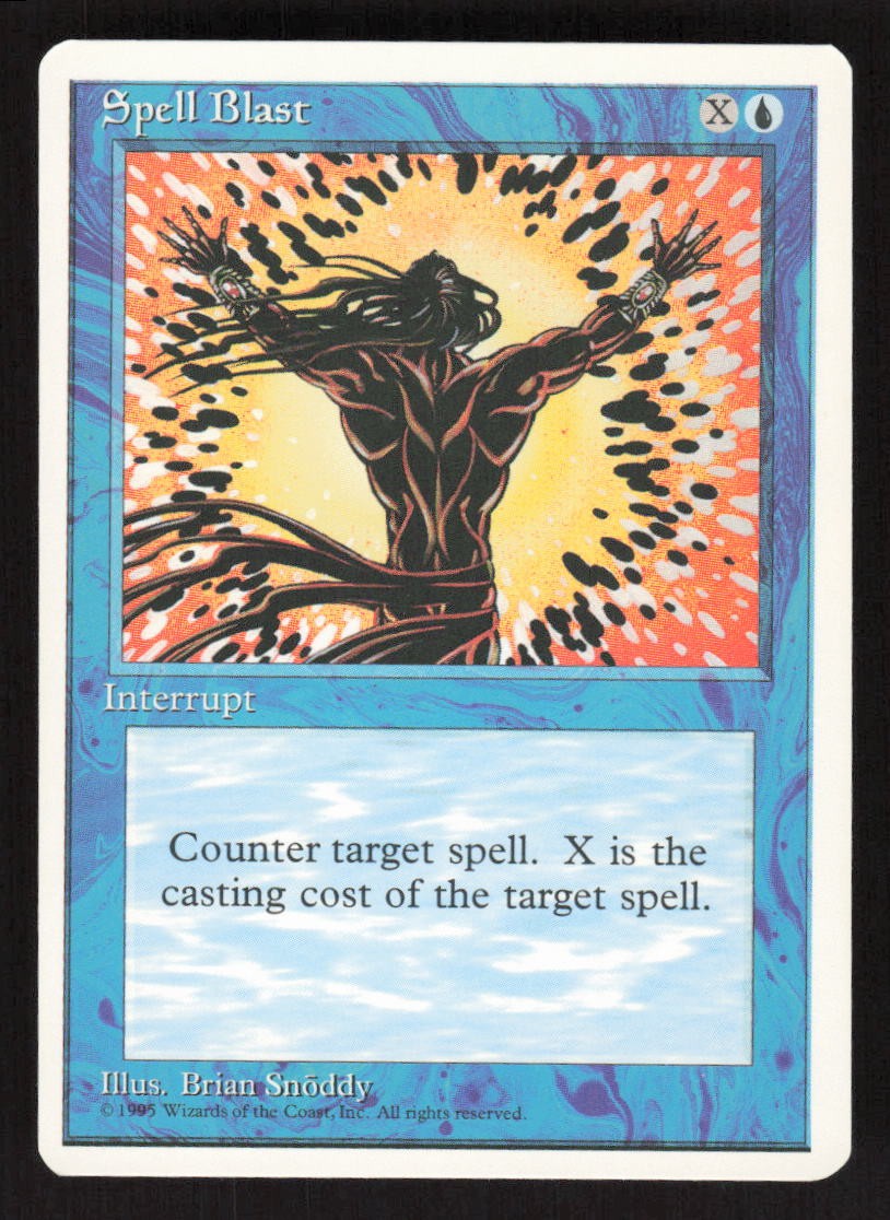 1995 Spell Blast Fourth Edition MTG