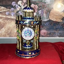 Chinese cloisonné antique brass enamel estat...