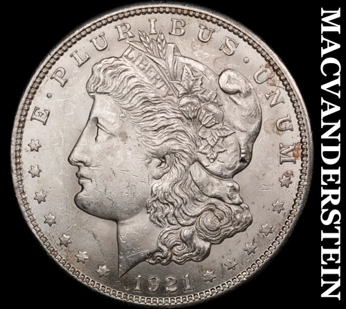1921 Morgan Silver Dollar- Choice Gem Brilliant Uncirculated Luster #i8684