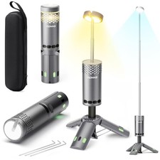 Camping Lights Rechargeable, Detachable Camping Lantern with Stand, Telescopic