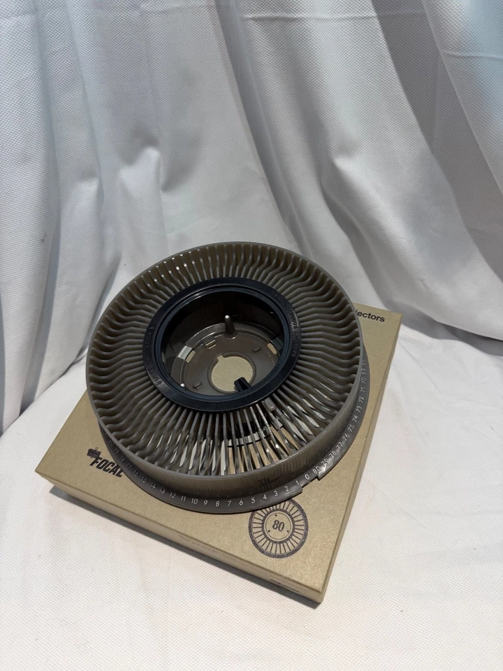FOCAL Rotary Slide Tray 80 – Fits Kodak Carousel Projectors – Vintage Boxed - Image 3 of 4