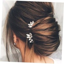 Rhinestone Hair Pins Silver Bridal Hair Accessories Crystal Wedding Hair