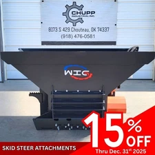 WIG Asphalt Block Crusher 72 inch Hydraulic Skid Steer Attachment