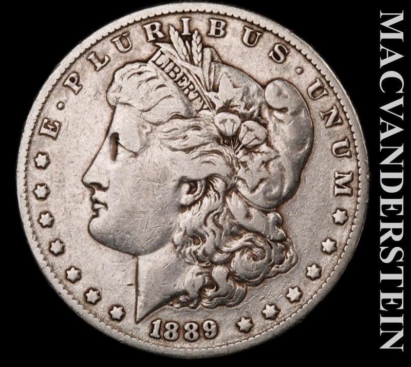 1889 Silver Morgan Dollar - Scarce  Better Date  No Reserve  #L4939