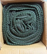 Woolly Mammoth Woolen Company Explorer Collection Green Wool Blanket 66" x 90