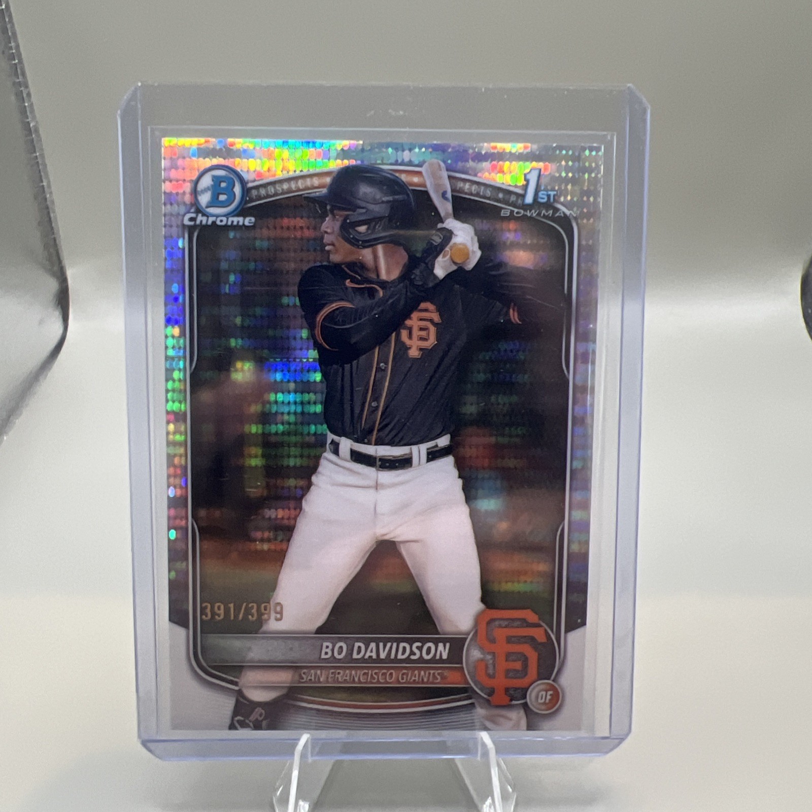 2025 Bowman Chrome BO DAVIDSON 1st Pulsar Refractor /399 #BCP-206 Giants