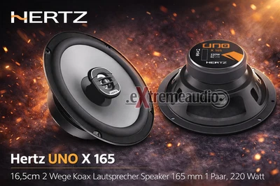 Hertz UNO X 165 16,5cm 2 Wege Koax Lautsprecher Speaker 165 mm 1 Paar, 220 Watt - Bild 1 von 4