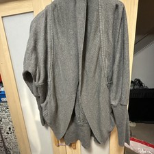 Wilfred Aritzia Size Small S Gray Diderot Open Front Cocoon Cardigan Sweater