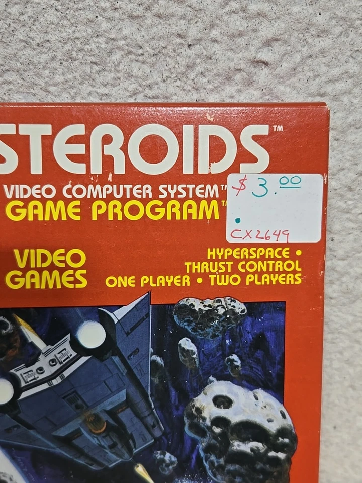 Vintage Atari 2600 Boxed Video Game - Asteroids - 1981 Release CIB - Sealed NEW - Image 2 of 4