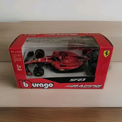 F1 Formula Racing Ferrari SF-23 #16 LeClerc Sainz Burago 1/43 Scale NEW IN BOX