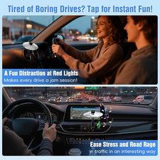 2 Pack Car Cymbal Air Vent Mini Drum Sticks Clip on Car Crash Cymbals Set Auto