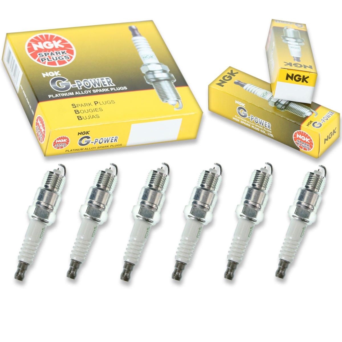 6 pcs NGK G-Power Spark Plugs for 1978-1987 Oldsmobile Cutlass Salon 3.8L V6 ty